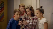 L-R: Sal Hunter (Daan Creyghton), Daniel Hunter (Thomas Jansen), Tess Hunter (MaeMae Renfrow), Anika Hunter (Kyra Smith)