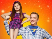 L-R: Nora (Addison Riecke), Hank Thunderman (Chris Tallman)