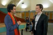 Ray Chenez (re.) im Gespräch mit Rolando Villazón (li.)