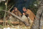 Dave and Sarah in their shelter