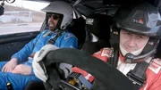 Gerald Fleischhacker stellt sich der Geschwindigkeit im Rallye-SAuto mit Manfred Stohl (in Fuglau, NÖ).
