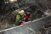 Odda, Norway - (Left to Right) Thord and Bjørn are making a plan for the rescue. They need some time to discuss.