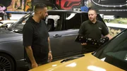The crew transforms the celebrity customer's SUV into a girlie carriage with a wow factor.