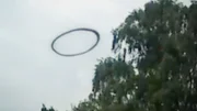 An unknown flying object captured in the footage