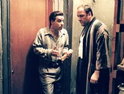 L-R: Silvio Dante (Steve Van Zandt) and Tony Soprano (James Gandolfini)