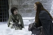 On right: Sansa Stark (Sophie Turner).