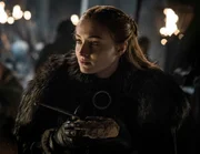 Sophie Turner as Sansa Stark.