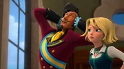 L-R: Chancellor Esteban, Princess Elena