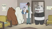 First from left: Grizzly, second from left: Ice Bear, first from right: Panda