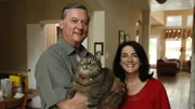 Rick and Valerie Jernigan with their cat Beau Nugget.