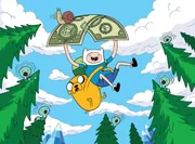 Top to bottom: Snail (Pendleton Ward), Finn (Jeremy Shada), Jake (John DiMaggio)