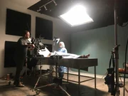 A morgue and a technician.