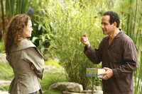 Hypnotized" -- Pictured: (l-r) Dina Meyer as Sally Larkin, Tony Shalhoub as Adrian Monk -- USA Network Photo: Trae Patton Hypnotized" -- Pictured: (l-r) Dina Meyer as Sally Larkin, Tony Shalhoub as Adrian Monk -- USA Network Photo: Trae Patton