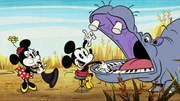 Minnie Mouse and Mickey Mouse