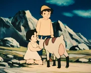 Endlich haben Heidi und Peter den entlaufenen Ziegenbock wiedergefunden.
