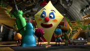 "Beat Bugs", "Being for the Benefit of Mr. Kite / You've Got to Hide Your Love Away." Being for the Benefit of Mr. Kite Die Beat Bugs entdecken im Erdbeerfeld den alten Mr. Kite, einen Lenkdrachen, der abgestürzt ist und sich verletzt hat. Mr. Kite erzählt ihnen, dass er einst ein großer Flugkünstler war. Die Beat Bugs wollen dem alten Pionier der Lüfte ein sensationelles Comeback bescheren.You've Got to Hide Your Love AwayKumis Geburtstag naht mit Riesenschritten, und Walter tut alles, damit dieser Tag ein unvergessliches Erlebnis für sie und die Beat Bugs wird. Aber er tut vielleicht ein bisschen viel des Guten. Als Kumis Walters Tatendrang bremst, wendet sich dieser gekränkt ab und beschließt, sich neue Freunde zu suchen.