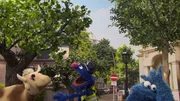 Grobi erklärt den Beruf des Verkehrspolizisten.