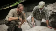 L-R: Josh Gates and Dr. Richard Hansen.