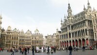 Blick auf die Grand Place in Brüssel. Blick auf die Grand Place in Brüssel.