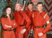 Diana (Jane Badler), John (Richard Herd), Brian (Peter Nelson) und Steven (Andrew Prine)