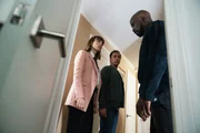 Evil - Series 01 - Episode 4 - Picture shows: (L-R) Katja Herbers as Kristen Bouchard, Aasif Mandvi as Ben Shakir and Mike Colter as David Acosta