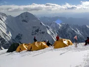 Lager 3 am Nanga Parbat auf 6600 Meter Höhe.
