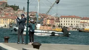 Touristen in Rovinj.