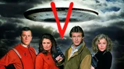 Steven (Andrew Prine), Diana (Jane Badler), Mike Donovan (Marc Singer) und Juliet Parish (Faye Grant)