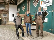 Niklas, Florian, Malte vom Biohof Groß. Bild kann für alle drei Teile genutzt werden.