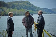 Ulrich Thomsen als Kai Proctor (l.), Antony Starr als Lucas Hood (in der Mitte), Matt Servito als Brock Lotus (r.)