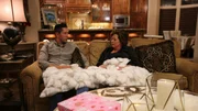 Matt and his mother Kelly sipping tea together on Valentine?s night.