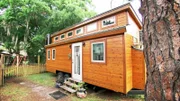 Stephanie built the house herself - in her grandmother's garden.