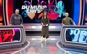 (v.l.) Mario Barth, Moderatorin Katrin Bauerfeind, Jürgen Vogel +++
