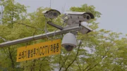 Close view of  CCTV cameras in Songdo