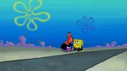 L-R: Mr. Krabs, SpongeBob