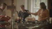 Breakfast at Alan Thicke's house.