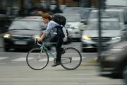 Fahrradfahrer.