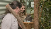 Bindi with a koala.