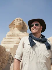 Sphinx and Josh Gates.