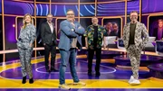von links nach rechts: Caroline Peters, Kurt Krömer, Elton, Jürgen von der Lippe, Wolfgang Lippert