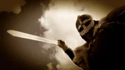 REENACTMENT: A Saxon warrior with a sword. (Photo Credit: Fulcrum TV)