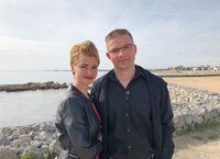 Kristina (35), und Eugen (38) auf Zypern. Kristina (35), und Eugen (38) auf Zypern.