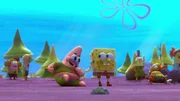 L-R: Patrick, SpongeBob