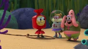 L-R: SpongeBob, Sandy, Patrick