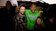 Bam Margera (l.), Tyler the Creator (m.)
