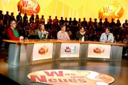 Die kuriosesten Fragen, die witzigsten Antworten, die verrücktesten "Dinge der Woche" und viel Spaß mit Oliver Baier und seinen Gästen. Im Bild: Michael Niavarani, Ulrike Beimpold, Gerold Rudle, Thomas Maurer, Viktor Gernot.