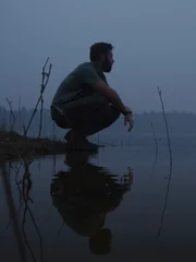 Forrest Galante On The Shore Of Dong Mo Lake