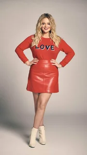 Moderatorin Emily Atack