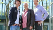 Die Versicherungsdetektive Patrick Hufen (l.), Timo Heitmann (r.) und der neutrale Sachverständige Ralph Schweda