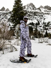 Forrest Galante In Full White Camo Gear On Skis